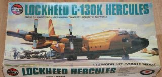 Airfix Hercules C - 130k 1:72 Model Kit 1970s With Transfers&manual Parts