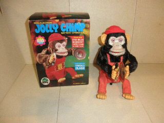 Vintage Musical Jolly Chimp Multi - Action Monkey Ape 1970 