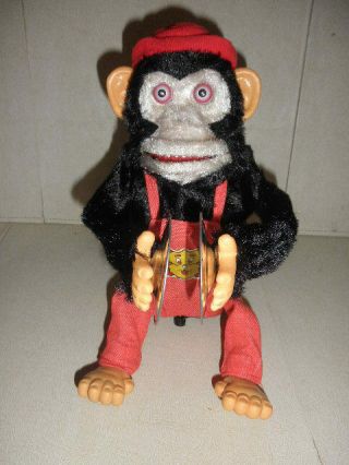 Vintage Musical Jolly Chimp Multi - Action Monkey Ape 1970 ' s Taiwan Box 3