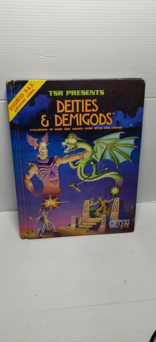 Advanced Dungeons & Dragons Deities & Demigods D&d 1980 Tsr 128 Pages Ad&d