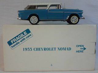 Danbury 1:24 Die Cast Metal 1955 Chevrolet Nomad Wagon Turquoise