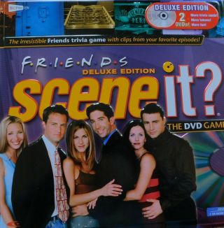 Friends Deluxe Edition Scene It? The Dvd Board Game In Embossed Tin Box Exc Con