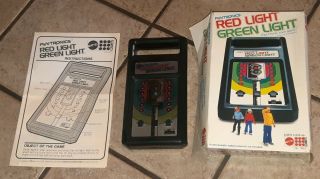 1979 Mattel Game Funtronics Red Light Green Light Box Instructions Toy