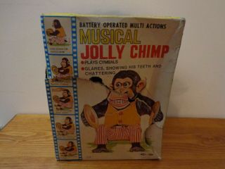 Vintage Musical Jolly Chimp No 7061 With Box