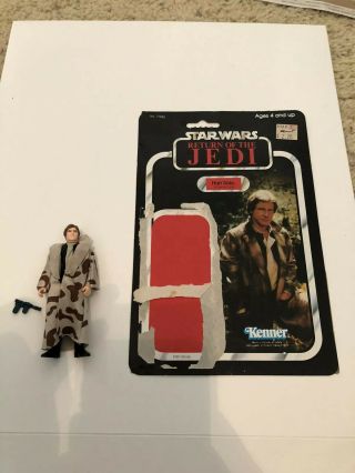 Star Wars Vintage Han Solo In Trench Coat Loose With Card