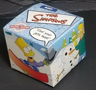 The Simpsons Burger King Official Talking Watch Bart Simpson Cool Your Jets Man