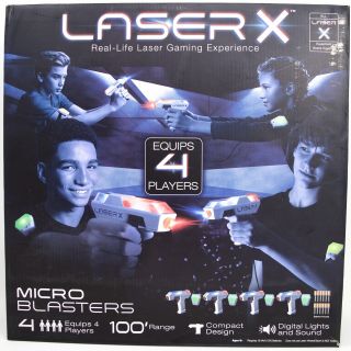Laser X Micro Blasters 4 Players Real Life Laser Tag Gaming Experience Toys