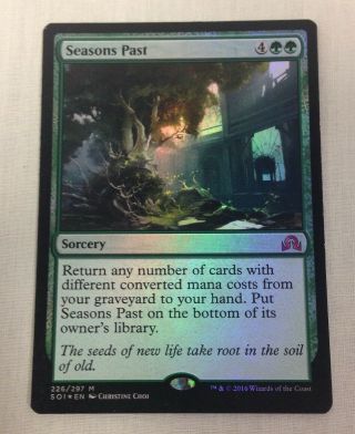 Magic The Gathering Mtg Card Seasons Past Foil X1 Mp Shadows Over Innistrad
