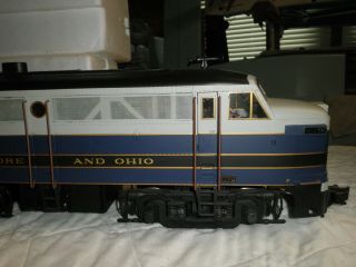 Aristo Craft Alco FA - 1 Baltimore &Ohio Diesel Locomotive - G Scale front and back 2