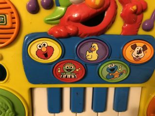 Vintage Tyco Sesame Street Elmo Toy Keyboard Sounds Lights Drums DJ Songs 1998 3