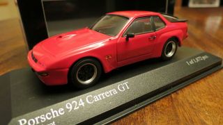 1/43 Diecast Minichamps Porsche 924 Carrera Gt,  1981,  Red Hard To Find In Us