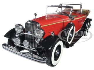 Broken 1932 Ford Lincoln Kb Top Down Red 1/18 Diecast Model By Sunstar 6166