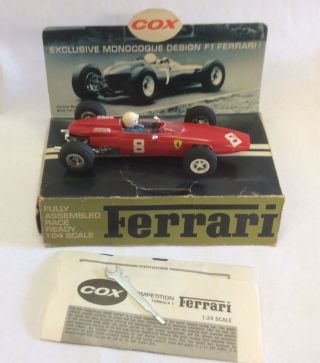 Cox Ferrari Formla 1 Car 1/24th Slot Car /with Box
