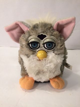 Furby 1998 Tiger 70 - 800 Gray & White - And