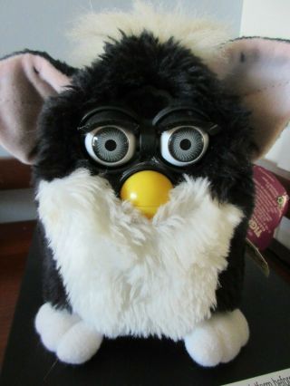 Furby Black 70 - 800 1998 Grey Eyes Tiger Electronics With Tags