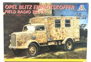 Italeri 1/35 Opel Blitz Einheitskoffer Field Radio Truck 368 Plastic Model Kit 2