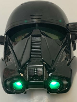 Star Wars Storm Trooper Tie Fighter Pilot Voice Changer Light Up Black Mask