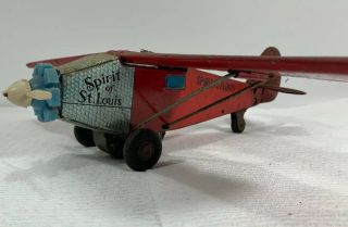 Cragston Japan Tin Toy Airplane Spirit Of St Louis Ryan Nyp X2