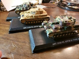 Armour 1:72 Panzer Pz.  Kpfw Iv German Tanks,  Art - 3100 Desert,  Art - 3105 & Art - 3103