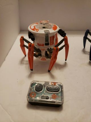 (2) HEXBUG Battle Spider,  Orange & Blue RC Battle Bot Spider,  Remote Control 2