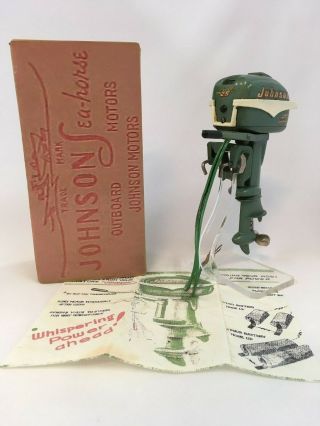 K And O 1955 Johnson 25hp Toy Outboard Motor And Sheet