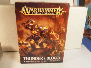 Games Workshop 2017 Warhammer Age Of Sigmar Starter Set Thunder & Blood