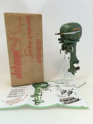 K And O 1953/1954 Johnson 25hp Toy Outboard Motor And Sheet