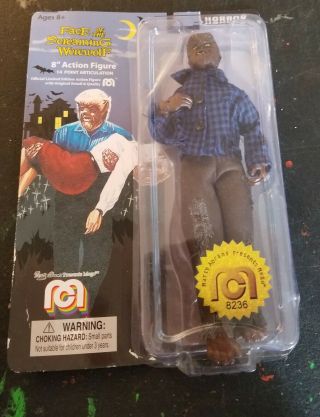 Mego Horror The Face Of The Screaming Werewolf 8 " Action Figure Opened Package