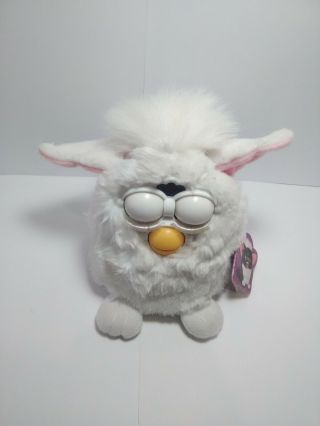 1998 Furby White With Tag In Tiger Electronics