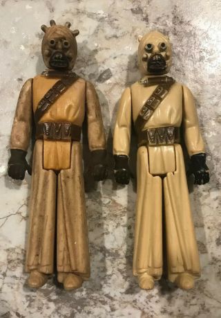 2 - 1977 Vintage Star Wars - Sand People Tusken Raiders.  Action Figures Variants?