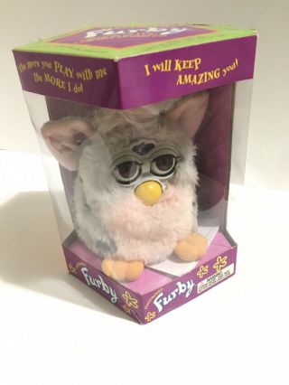 Vintage Furby 1998 By Tiger With Tags And Box Non