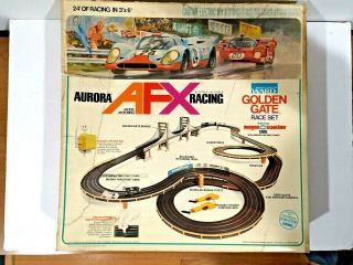 1974 Aurora Afx Model Motoring Montgomery Ward " Golden Gate " Race Set 2362 - 141