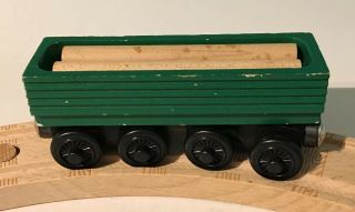 Thomas Wooden Railway Train Henry’s Log Car,  Britt Allcroft 1997,  Brio Compatble