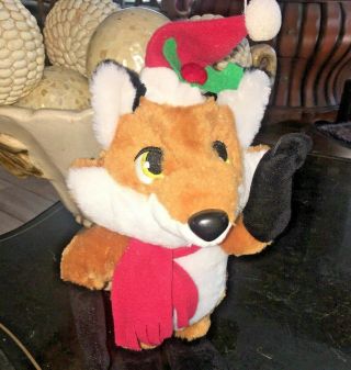 Gemmy What Does The Fox Say? Singing Dancing Animated Plush Holiday Fox Htf 13 "