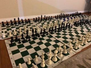 Green Silicone Tournament Chess Boards