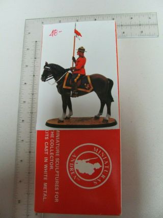 54mm,  1/32 - Andrea Miniatures - Royal Canadian Mounted Policeman On Horse