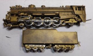 Ho Vintage Brass Steam Engine Wabash 2800 M - 1 4 - 8 - 2