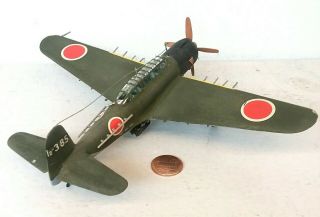 1:72 Scale Built Plastic Model Airplane WWII Japanese Nakajima B6N2 Jill 3