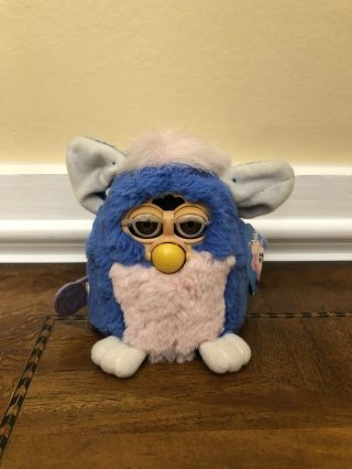 1999 Tiger Electronics Furby Babies Blue And Pink W/tag 70 - 940 Needs Fixed