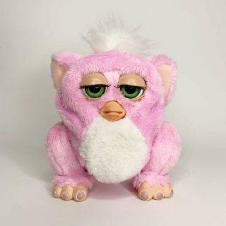 2005 Furby Baby Pink White With Rubber Mouth Talks,  Moves,  Interactive 59961