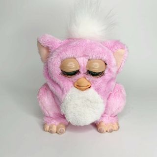 2005 Furby Baby Pink White With Rubber Mouth Talks,  Moves,  Interactive 59961 2