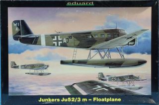Eduard 1:144 Junkers Ju52/3m Ju 52/3 M Floatplane Plastic Model Kit 4411u