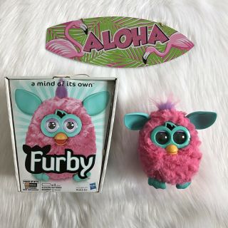 2012 Electronic Furby Doll (cotton Candy) Pink,  Made By Hasbro Collector Box