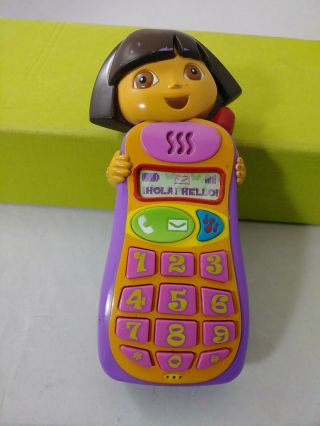 Dora Knows Your Name Cell Phone English Spanish Play Phone Toy