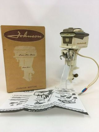K And O 1958 Johnson 50hp Toy Outboard Motor And Sheet