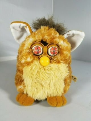 [refurbished] Custom 1998 Giraffe Furby Coca Cola Soda Eye Chips Ooak