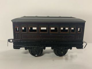 Vintage German Tin Lithograph Purple Passenger Car I & Ii Train Car Marklin?
