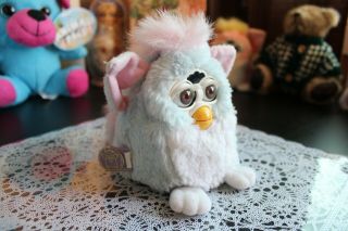 Furby Baby Blue 1999 Model 70 - 940 Brown Eyes - Turns on with Tags 2