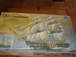 Revell Uss Constitution 1/96th Scale Old Iron Sides H - 398 Plastic Model Kit