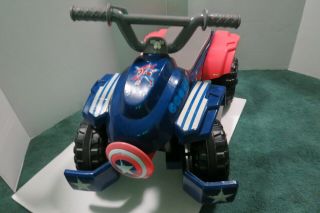 Quad Ride Toddler 6V Marvel Captain America Battery Kids Toy ATV Video 3